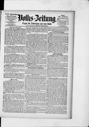 Volks-Zeitung vom 24.08.1892