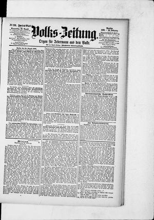 Volks-Zeitung vom 25.08.1892