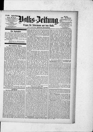 Volks-Zeitung vom 26.08.1892