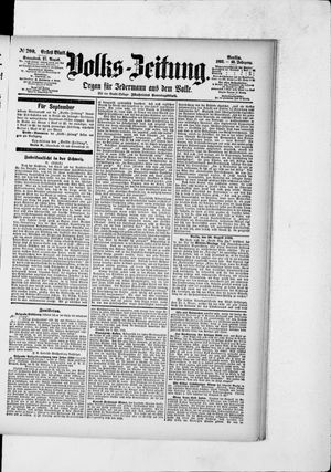 Volks-Zeitung vom 27.08.1892
