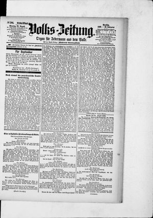 Volks-Zeitung vom 28.08.1892