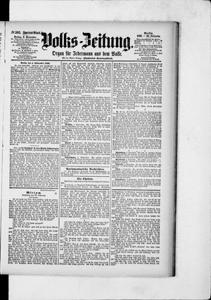 Volks-Zeitung vom 02.09.1892