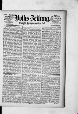 Volks-Zeitung vom 09.09.1892