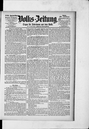 Volks-Zeitung vom 10.09.1892