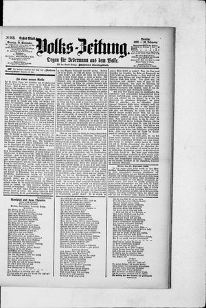 Volks-Zeitung vom 11.09.1892