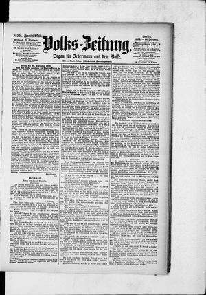 Volks-Zeitung vom 21.09.1892