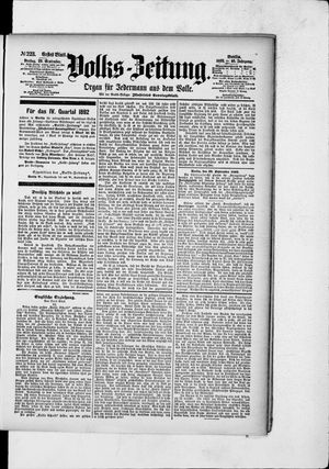Volks-Zeitung vom 23.09.1892