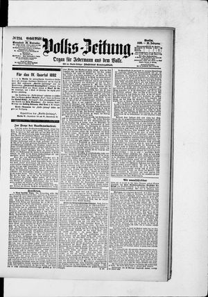 Volks-Zeitung vom 24.09.1892