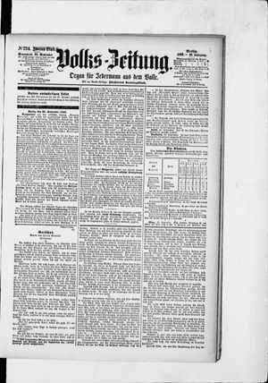 Volks-Zeitung vom 24.09.1892