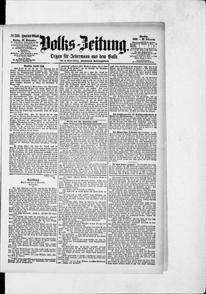 Volks-Zeitung vom 30.09.1892