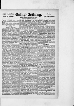 Volks-Zeitung vom 30.09.1892