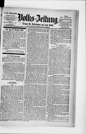 Volks-Zeitung on Apr 3, 1894