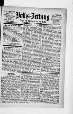 Volks-Zeitung vom 06.04.1894