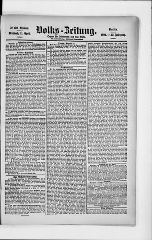 Volks-Zeitung vom 11.04.1894