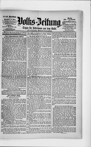 Volks-Zeitung vom 14.04.1894
