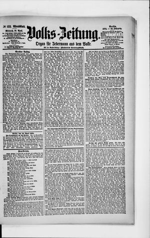 Volks-Zeitung vom 18.04.1894