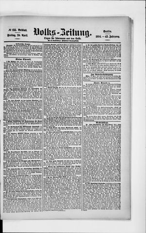 Volks-Zeitung on Apr 20, 1894