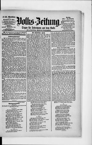 Volks-Zeitung vom 21.04.1894