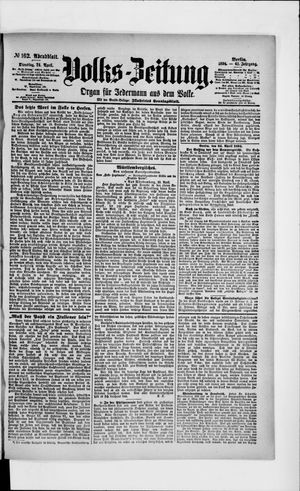 Volks-Zeitung vom 24.04.1894