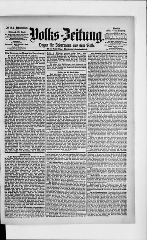 Volks-Zeitung vom 25.04.1894