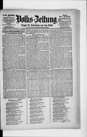 Volks-Zeitung vom 28.04.1894