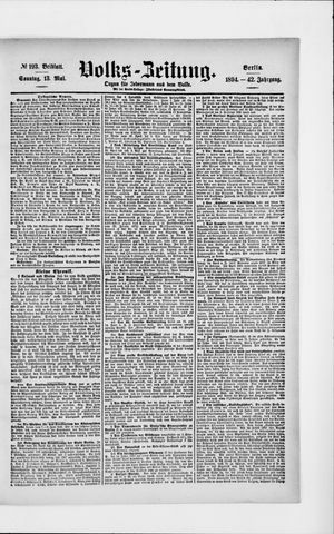 Volks-Zeitung vom 13.05.1894