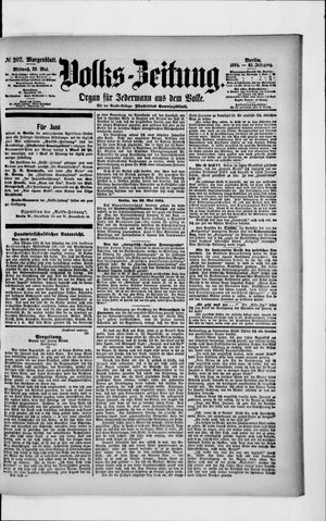 Volks-Zeitung vom 23.05.1894
