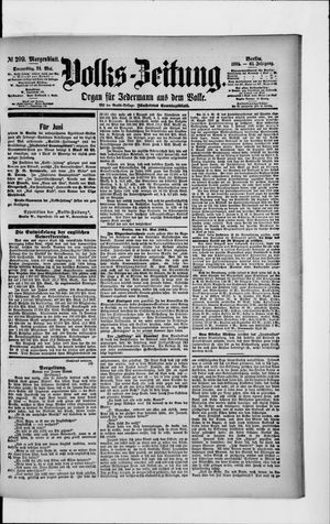 Volks-Zeitung on May 24, 1894