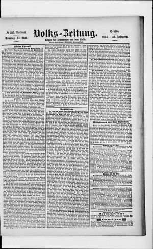 Volks-Zeitung vom 27.05.1894