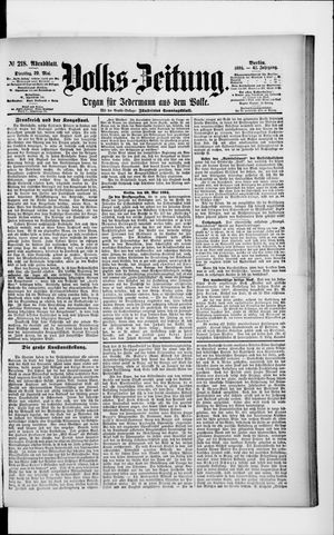 Volks-Zeitung on May 29, 1894