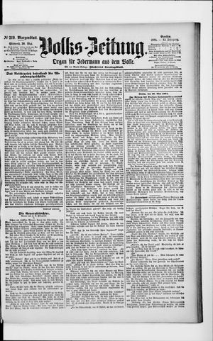 Volks-Zeitung vom 30.05.1894