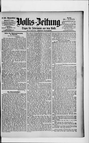 Volks-Zeitung on Jun 6, 1894