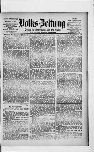 Volks-Zeitung vom 07.06.1894