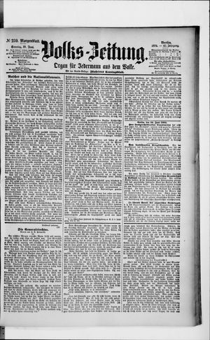 Volks-Zeitung vom 10.06.1894