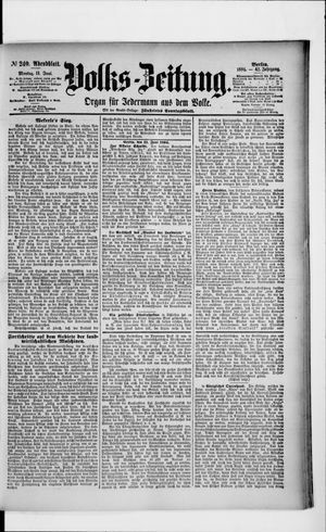 Volks-Zeitung on Jun 11, 1894