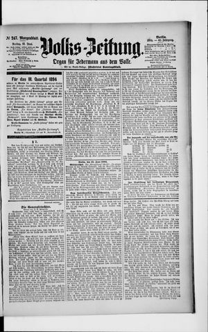 Volks-Zeitung vom 15.06.1894