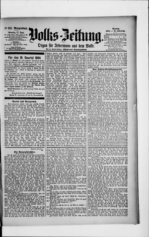 Volks-Zeitung vom 17.06.1894