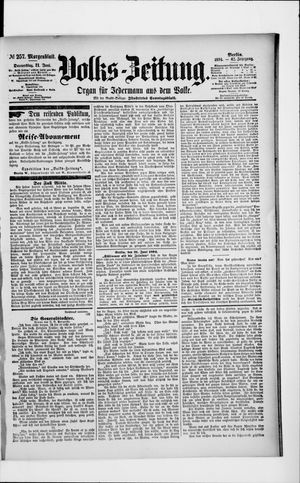 Volks-Zeitung vom 21.06.1894