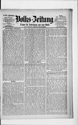 Volks-Zeitung vom 29.06.1894