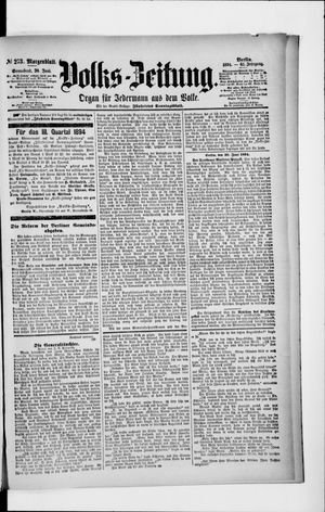 Volks-Zeitung vom 30.06.1894