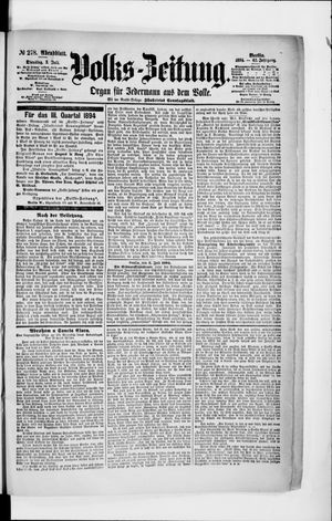Volks-Zeitung on Jul 3, 1894