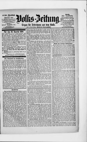 Volks-Zeitung vom 04.07.1894