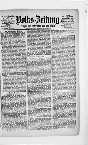 Volks-Zeitung vom 05.07.1894