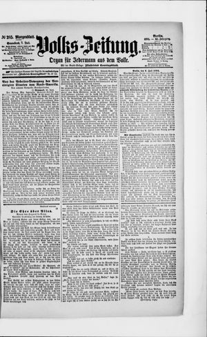 Volks-Zeitung vom 07.07.1894