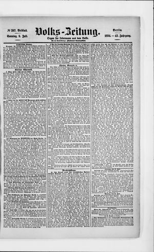 Volks-Zeitung vom 08.07.1894