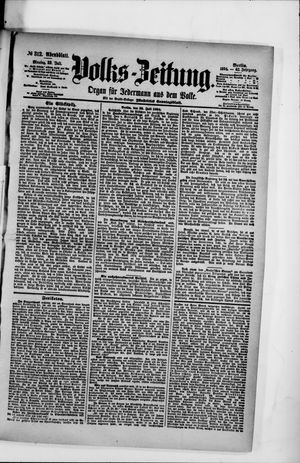 Volks-Zeitung on Jul 23, 1894