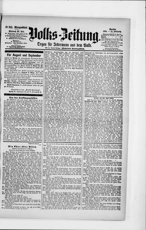 Volks-Zeitung vom 25.07.1894