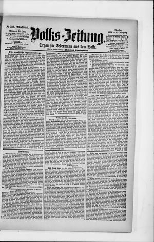 Volks-Zeitung vom 25.07.1894