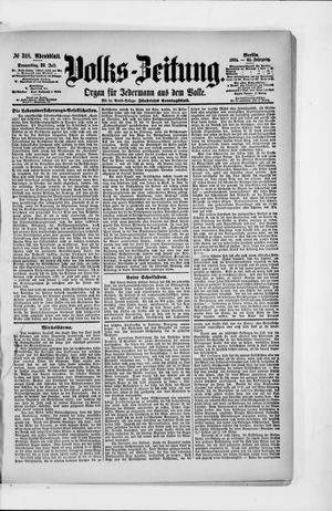 Volks-Zeitung vom 26.07.1894