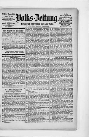 Volks-Zeitung vom 27.07.1894